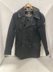 SUPERDRY NAVY LABEL MENS CLASSIC COAT IN SIZE SMALL - RRP - £170