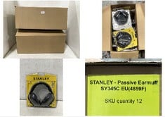 2 X BOXES OF STANLEY - PASSIVE EARMUFF SY345C EU (4859F)12-PACK PER BOX