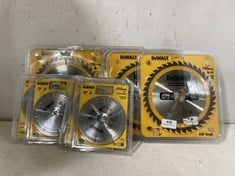 4 X DEWALT DT20455-0Z DRY DIAMOND BLADE TO INCLUDE 5 X DEWALT DT1945 190 X 30MM CIRCULAR SAW BLADE (18+ ID REQUIRED)