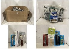 BOX OF ASSORTED DIY ITEMS TO INCLUDE ANGLED PRO PAINT BRUSH