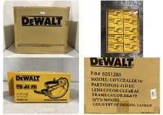 BOX OF 50 X DEWALT CONCEALER CLEAR SAFETY GOGGLES