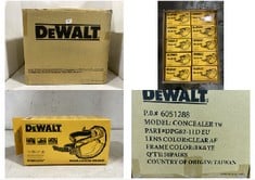 BOX OF 50 X DEWALT CONCEALER CLEAR SAFETY GOGGLES