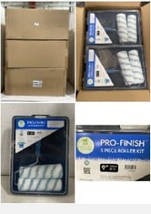 2 X BOXES OF 6 X AXUS DECOR PRO-FINISH 5PC ROLLER KIT