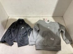 2 X ASSORTED CHILDRENS CLOTHES TO INCLUDE ADIDAS HOODIE IN GREY AGE 2/3 YEARS