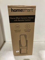 HOMESMART FLAME EFFECT CERAMIC HEATER WITH REMOTE CONTROL