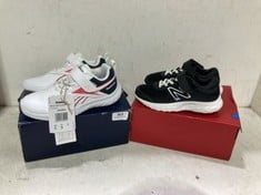 2 X ASSORTED CHILDRENS TRAINERS TO INCLUDE REEBOK RUSH RUNNER TRAINERS SIZE C12 IN WHITE