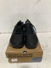 SKECHERS GO WALK TRAINERS BLACK SIZE 10