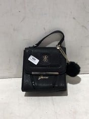 GUESS SMALL FLAPOVER HANDBAG BLACK