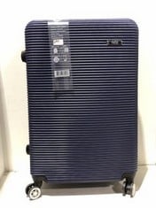 TOLO TRAVEL CASE DARK BLUE HARDSHELL MEDIUM/LARGE SPINNER