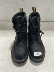 DR MARTENS WATERPROOF BOOTS IN BLACK IN SIZE 4 - RRP - £200