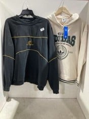 2 X ASSORTED ADULTS CLOTHING TO INCLUDE ADIDAS HOODIE IN CREAM SIZE 10