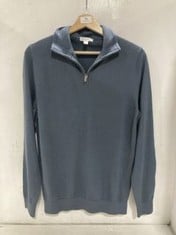 REISS HALF ZIP FUNNEL NECK TOP IN SIZE SMALL - RRP - £100