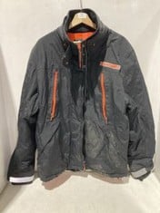 SUPERDRY WIND ATTACKER IN BLACK AND ORANGE IN SIZE 2XL