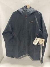 MONTANE LEVITY GTX JACKET IN BLACK IN SIZE M - RRP - £210