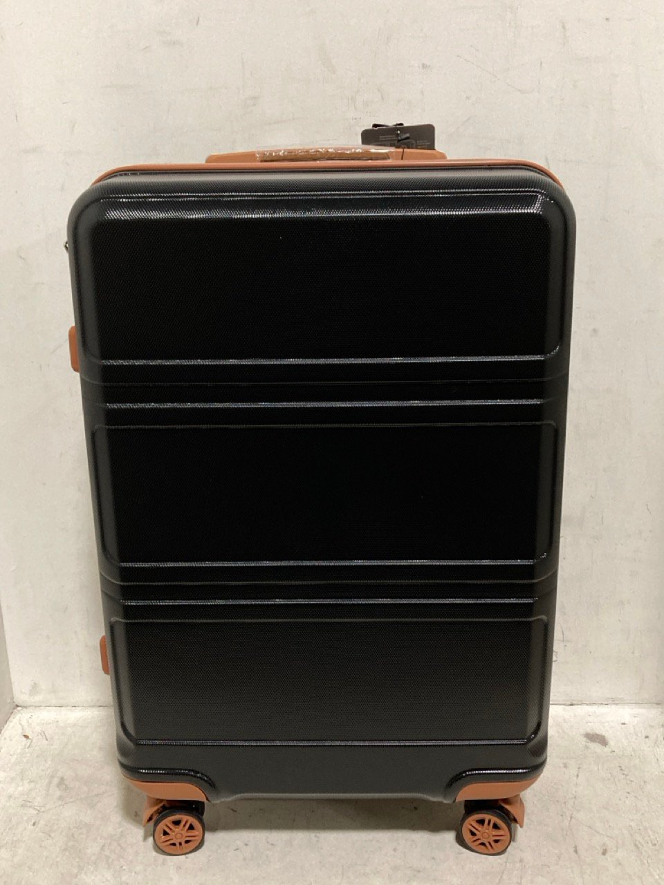 KONO BLACK 4 WHEEL SUITCASE