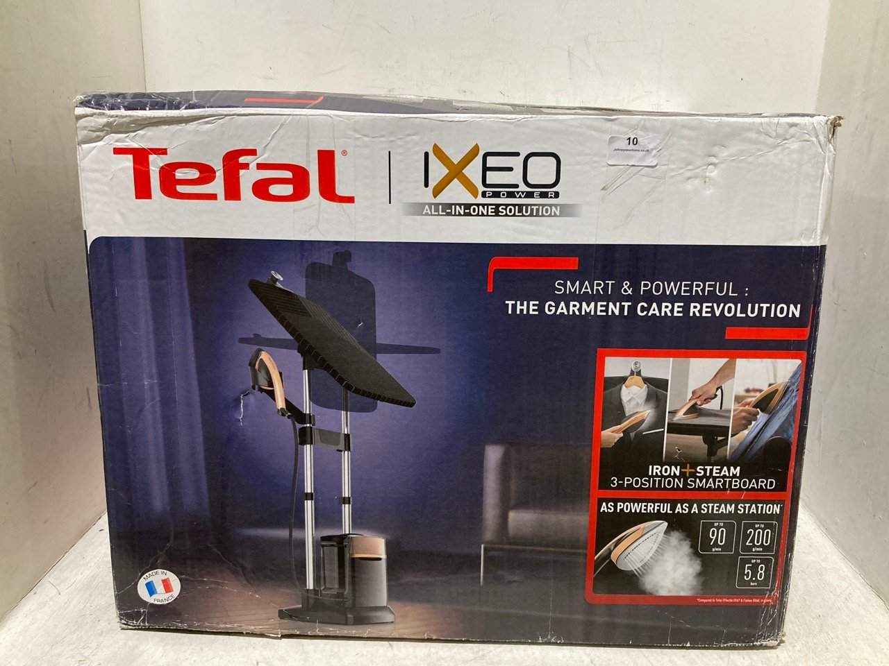 TEFAL IXEO POWER ALL-IN-ONE IRON & CLOTHES STEAMER BLACK/COPPER QT2020G0 - RRP £299