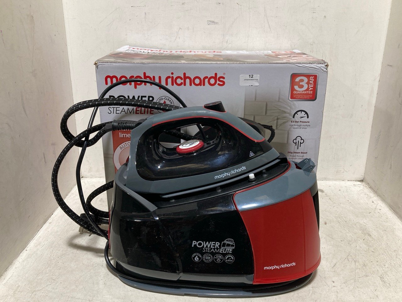 MORPHY RICHARDS POWER STEAM ELITE+ STEAM GENERATOR IRON 332013 - RRP £229