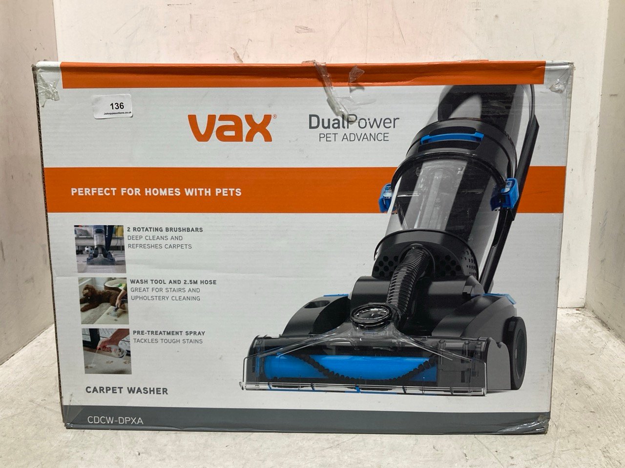 VAX DUAL POWER PET ADVANCE CARPET CLEANER CDCW-DPXA - RRP £199