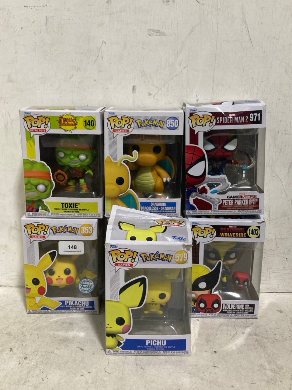 7 X ASSORTED FUNKO POP! VINYLS TO INCLUDE FUNKO POP! DEADPOOL & WOLVERINE WOLVERINE WITH BABYPOOL VINYL FIGURE