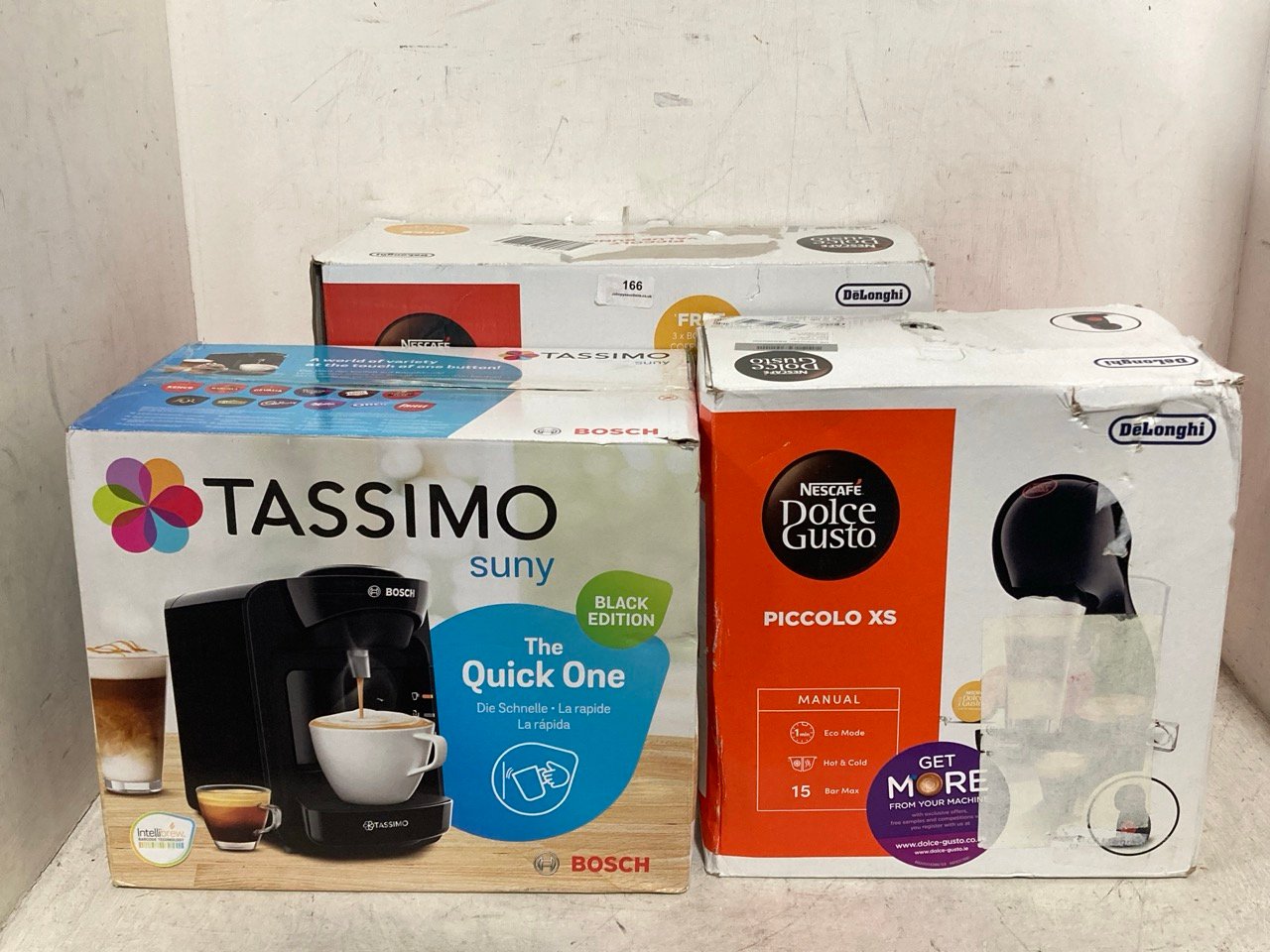 3 X ASSORTED COFFEE MACHINES TO INCLUDE BOSCH TASSIMO SUNY COFFEE MACHINE