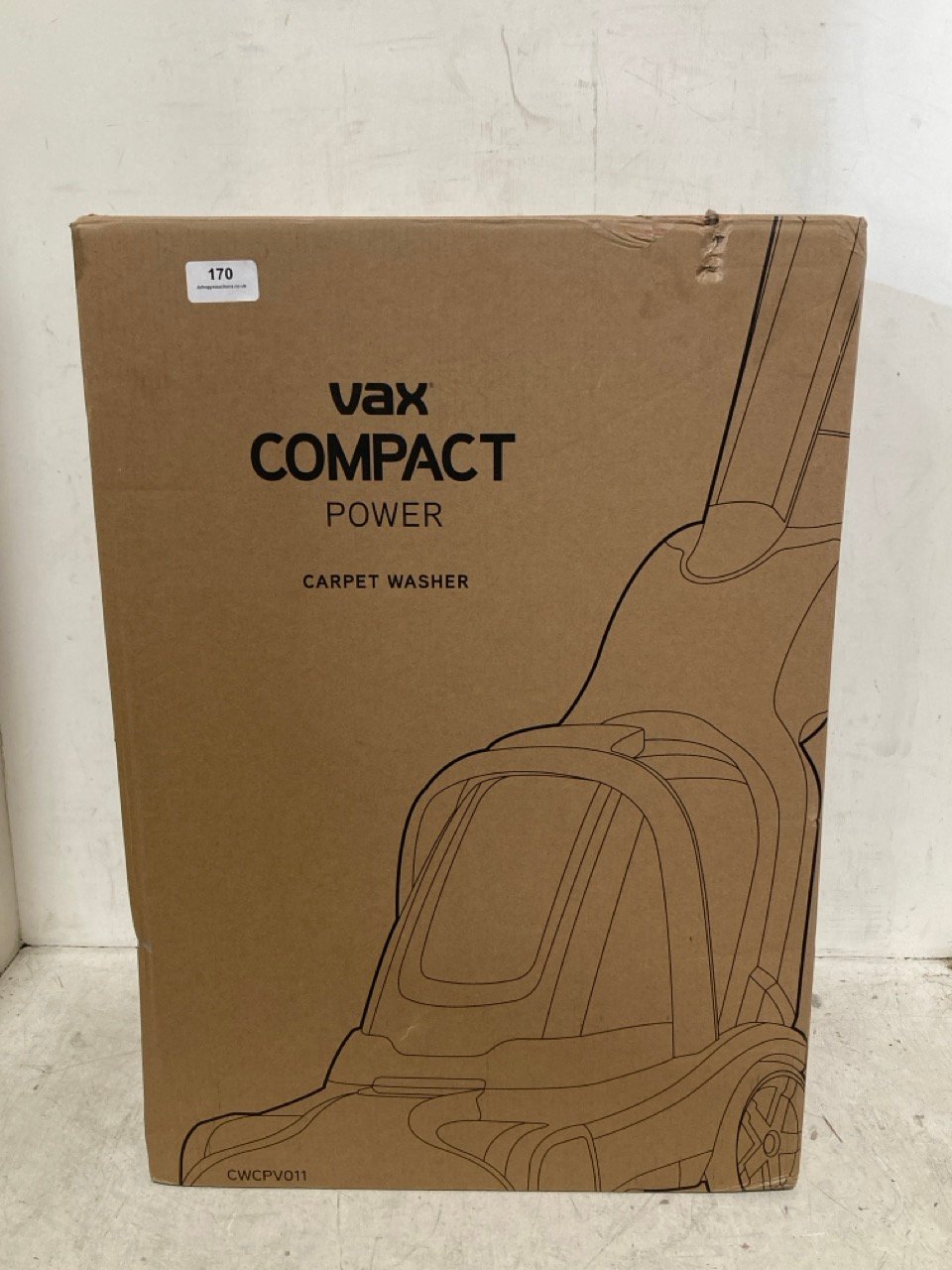 VAX COMPACT POWER UPRIGHT CARPET CLEANER CWCPV011