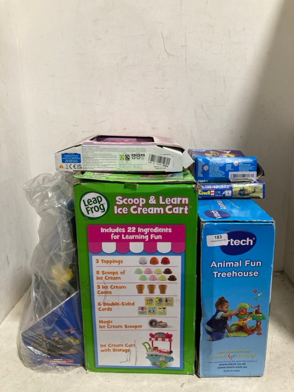 6 X ASSORTED ITEMS TO INCLUDE LEAP FROG SCOOP & LEARN ICE CREAM CART