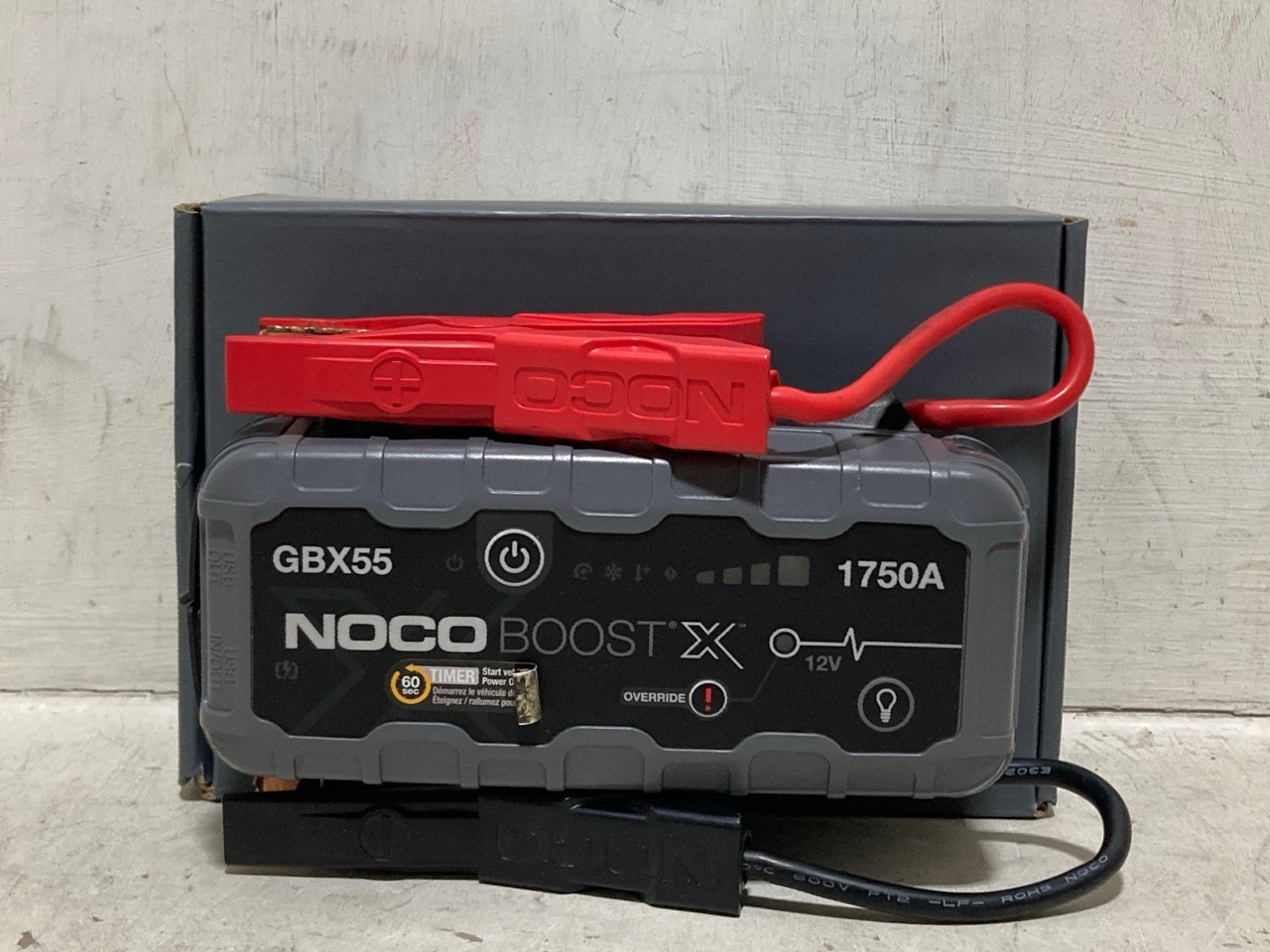 NOCO GBX55 BOOST X 1750A 12V ULTRASAFE PORTABLE LITHIUM JUMP STARTER - RRP £195