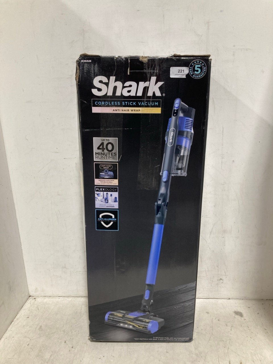 SHARK ANTI HAIR WRAP CORDLESS VACUUM IZ202UK - RRP £249