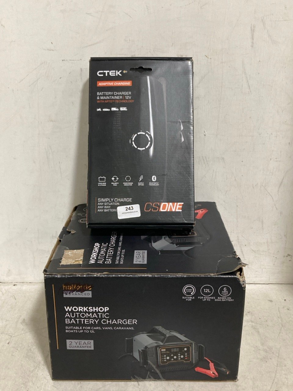 CTEK CS ONE BATTERY CHARGER & MAINTAINER - RRP £221 TO INCLUDE ADVANCED WORKSHOP FULLY AUTOMATIC WORKSHOP BATTERY CHARGER - RRP £103