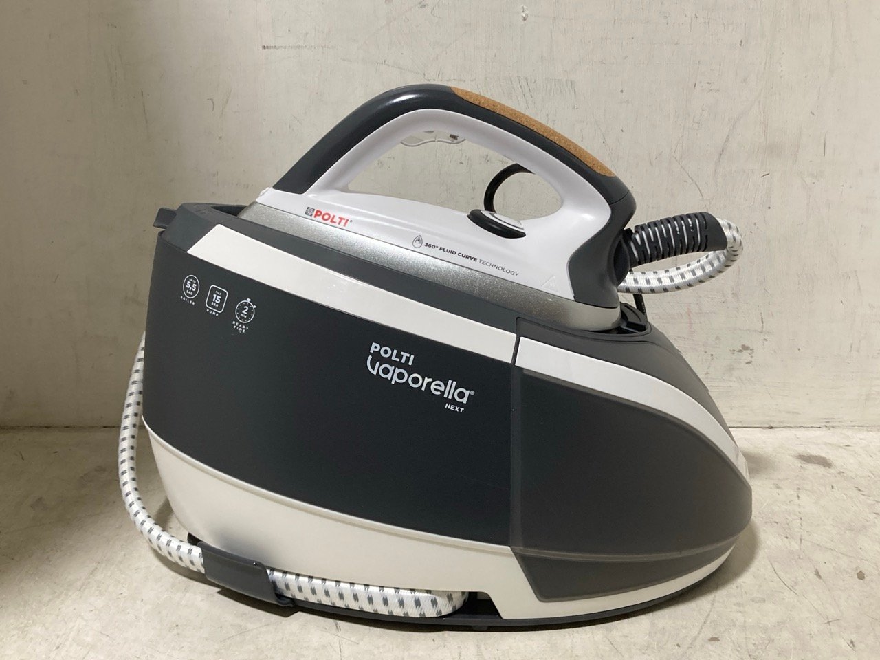 POLTI VAPORELLA NEXT STEAM GENERATOR IRON WHITE/GREY/BLACK VN18.10 - RRP £249