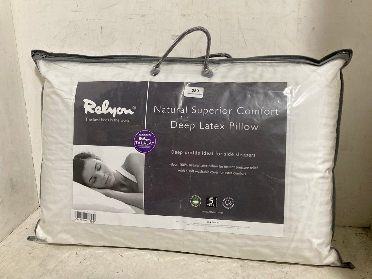 RELYON NATURAL SUPERIOR COMFORT DEEP LATEX PILLOW