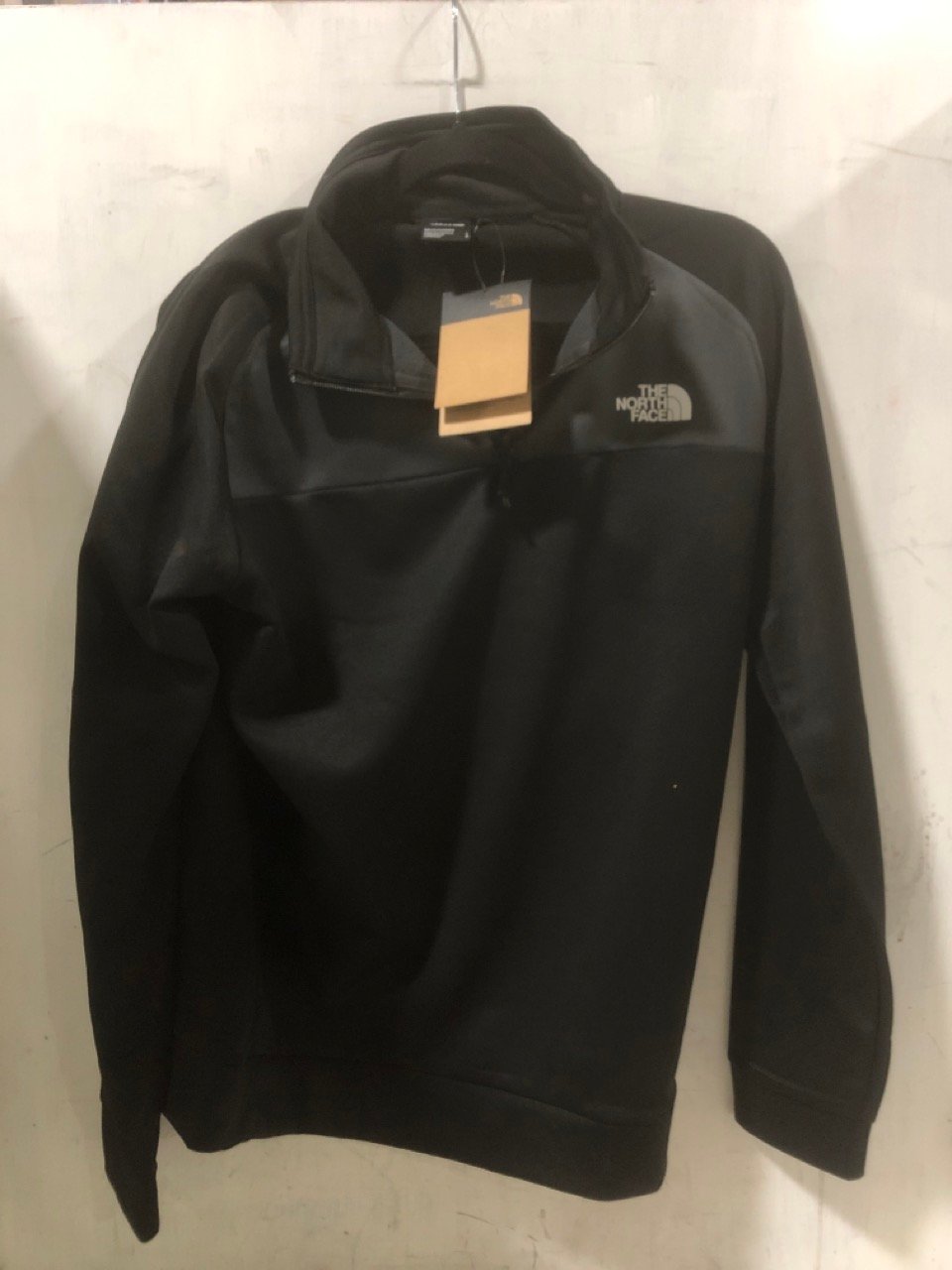 THE NORTH FACE REAXION ¼ ZIP FLEECE BLACK - SIZE L