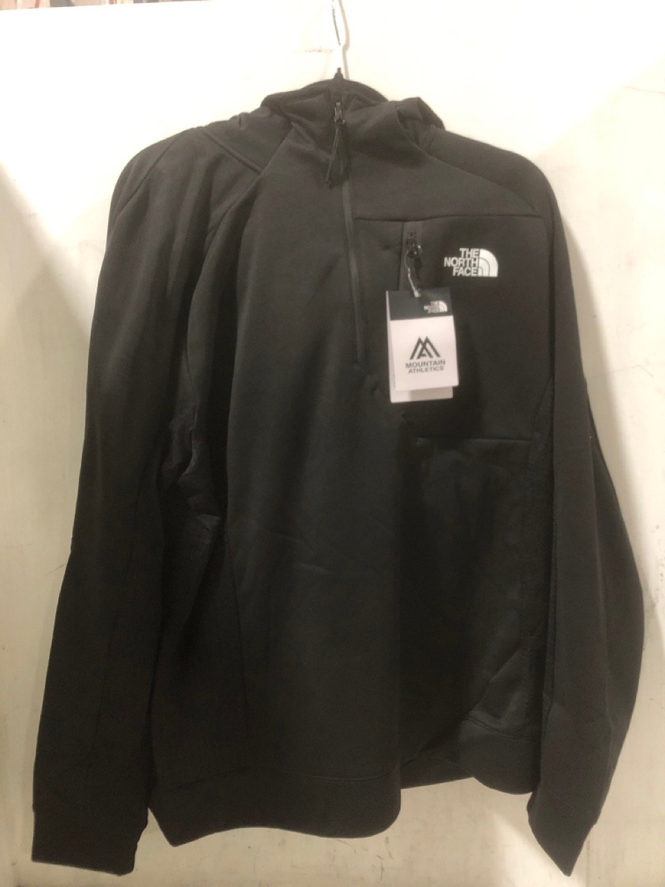 THE NORTH FACE MA ¼ ZIP FLEECE BLACK - SIZE XL