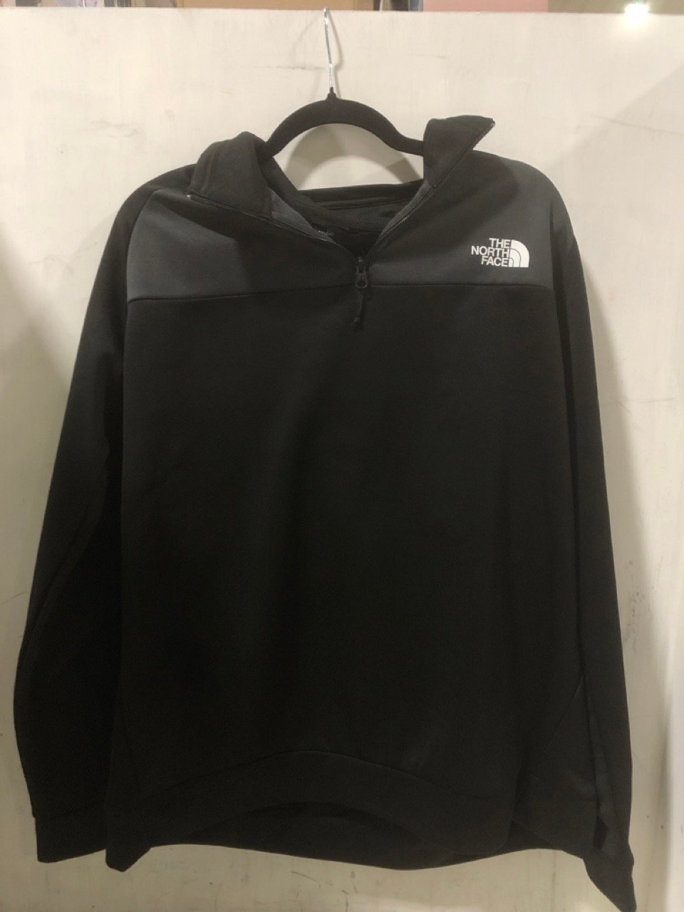 THE NORTH FACE REAXION ¼ ZIP FLEECE BLACK - SIZE XL