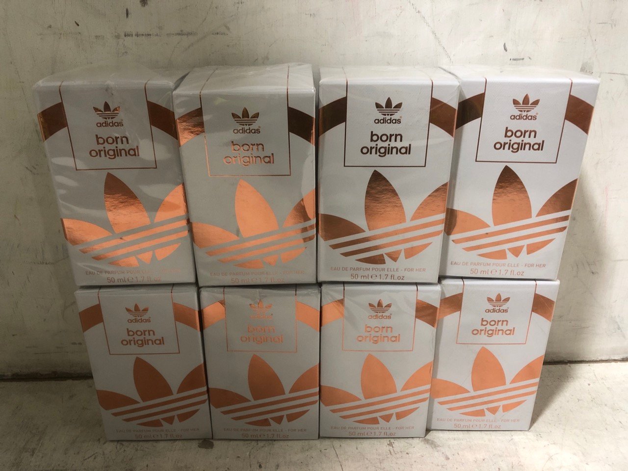 8 X ADIDAS BORN ORIGINAL EAU DE PARFUM 50ML