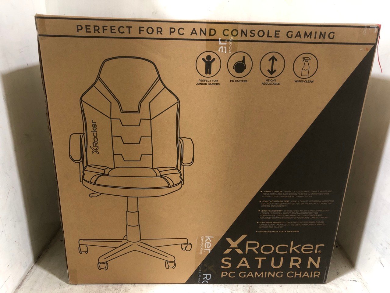 XROCKER SATURN MID-BACK OFFICE/GAMING CHAIR