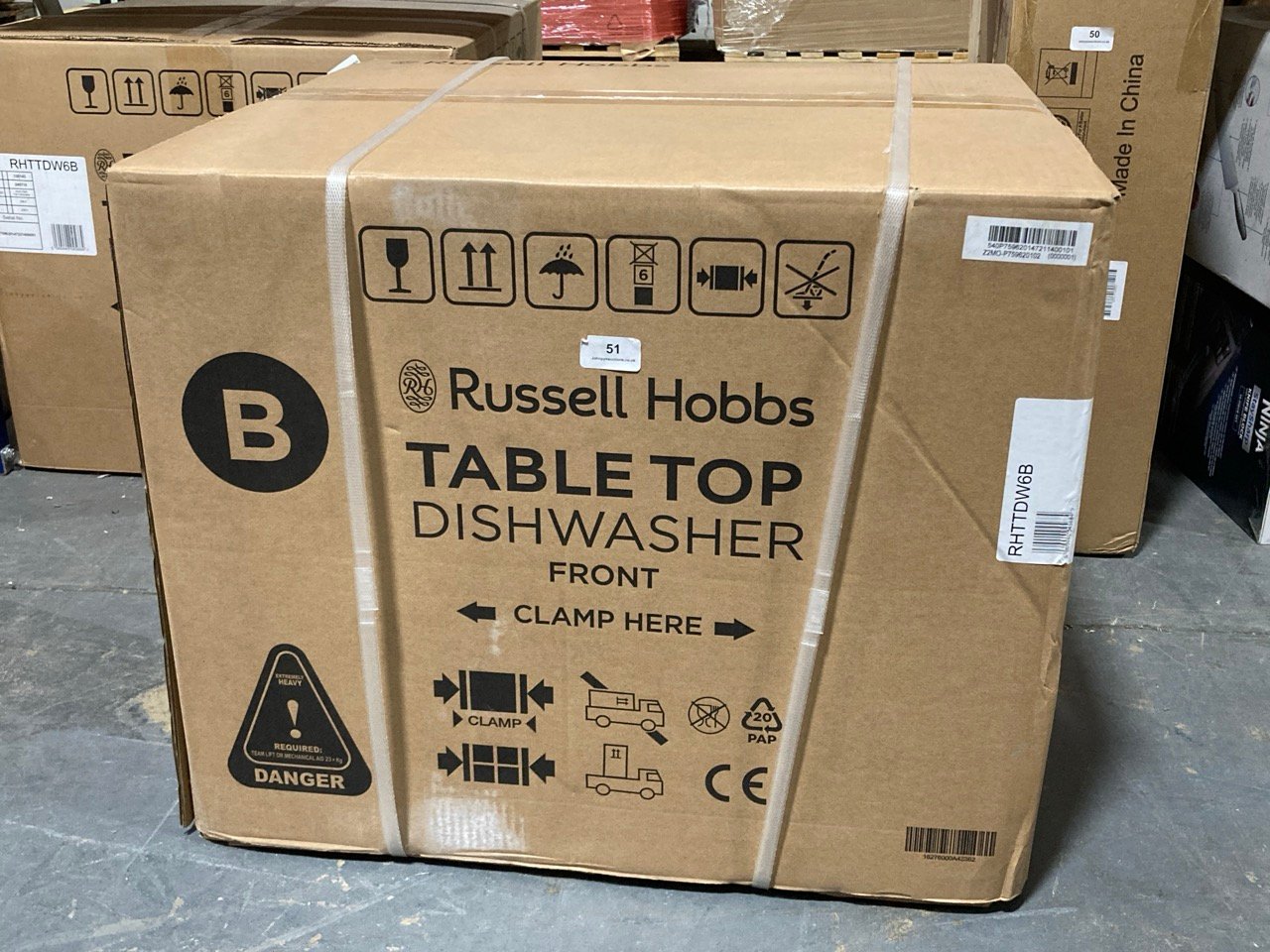 RUSSELL HOBBS TABLE TOP DISHWASHER BLACK RHTTDW6B - RRP £240