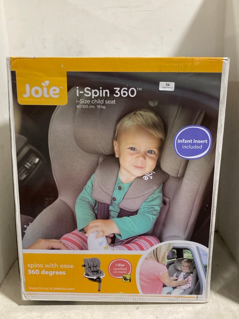 JOIE I-SPIN 360° I-SIZE GROUP 0+/1 ISOFIX CAR SEAT - RRP £250