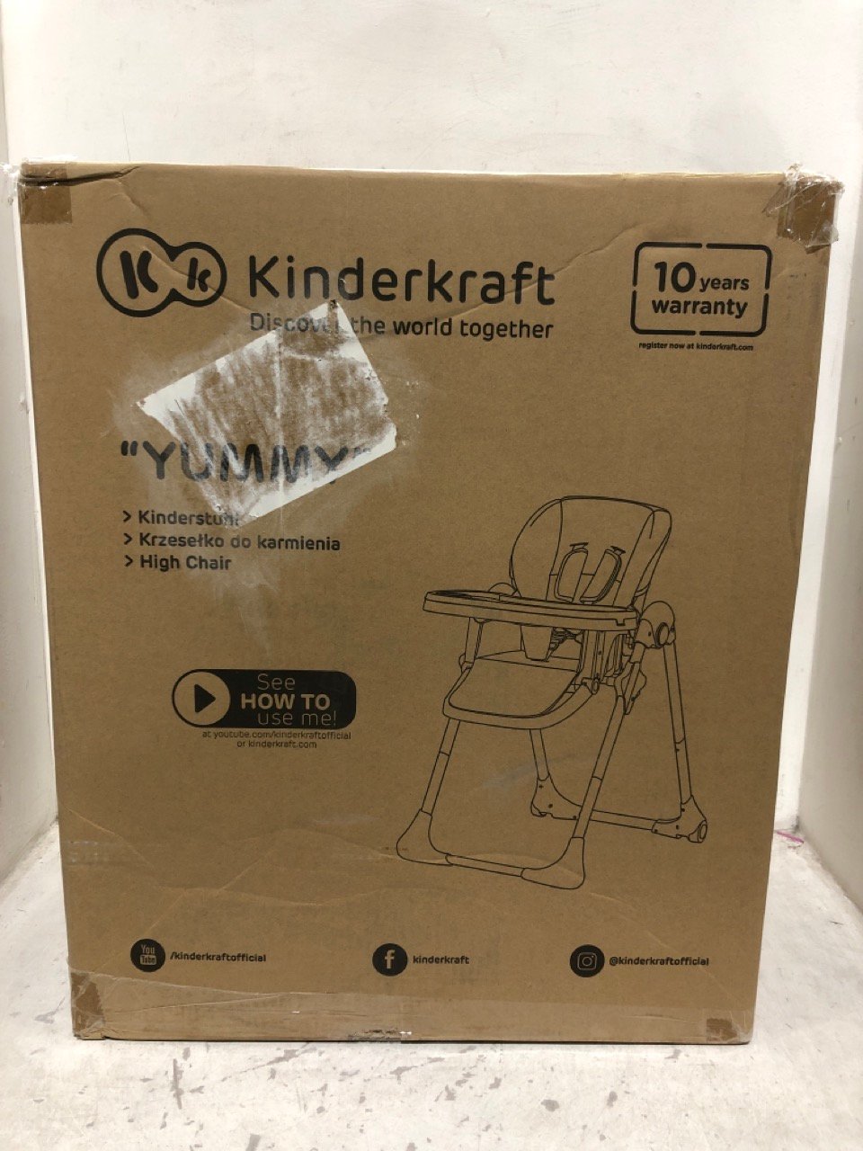 KINDERKRAFT YUMMY HIGH CHAIR