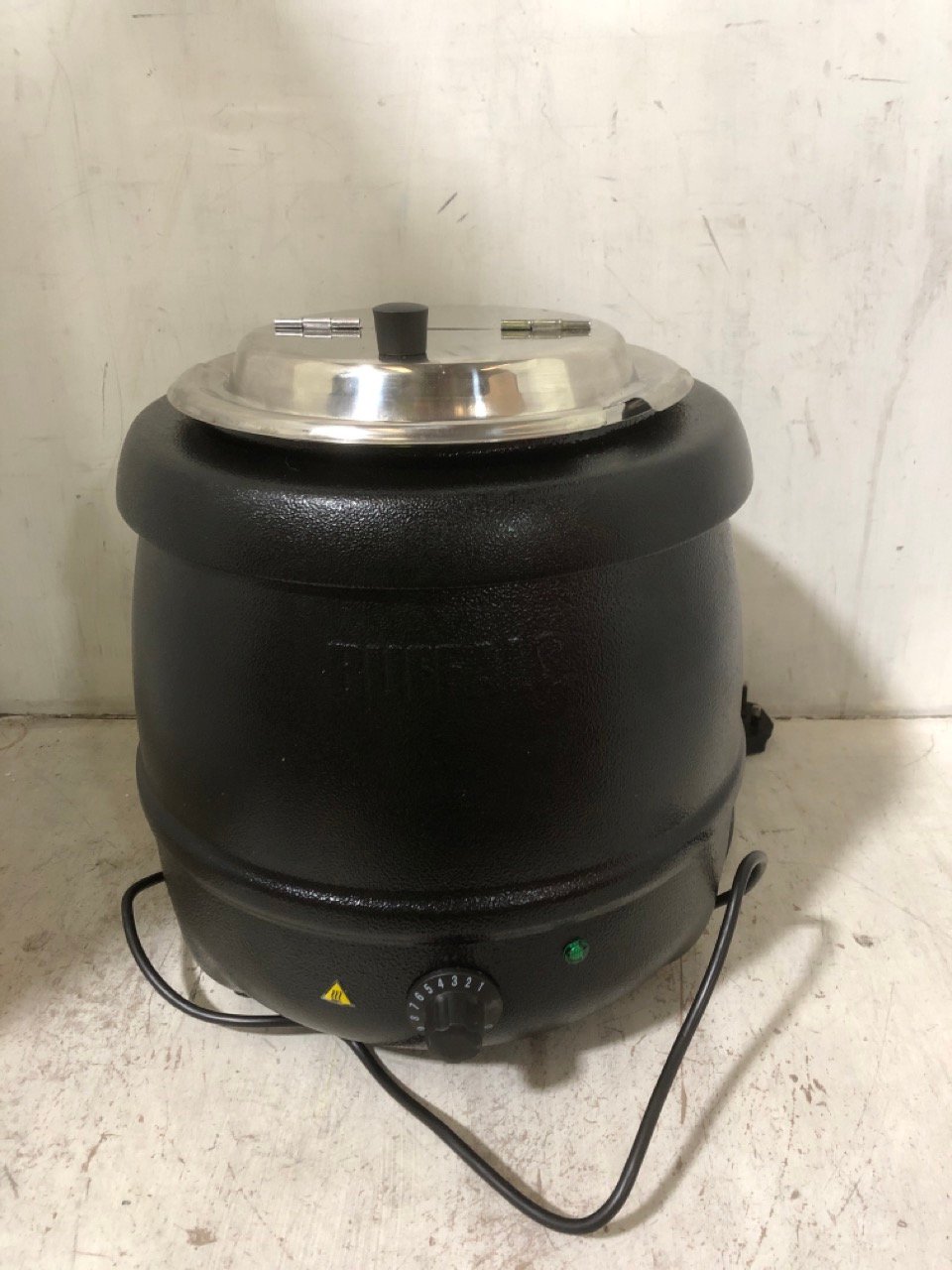 BUFFALO 10L SOUP KETTLE BLACK L715