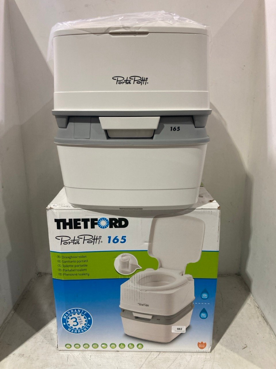 THETFORD PORTA POTTI 165 PORTABLE TOILET