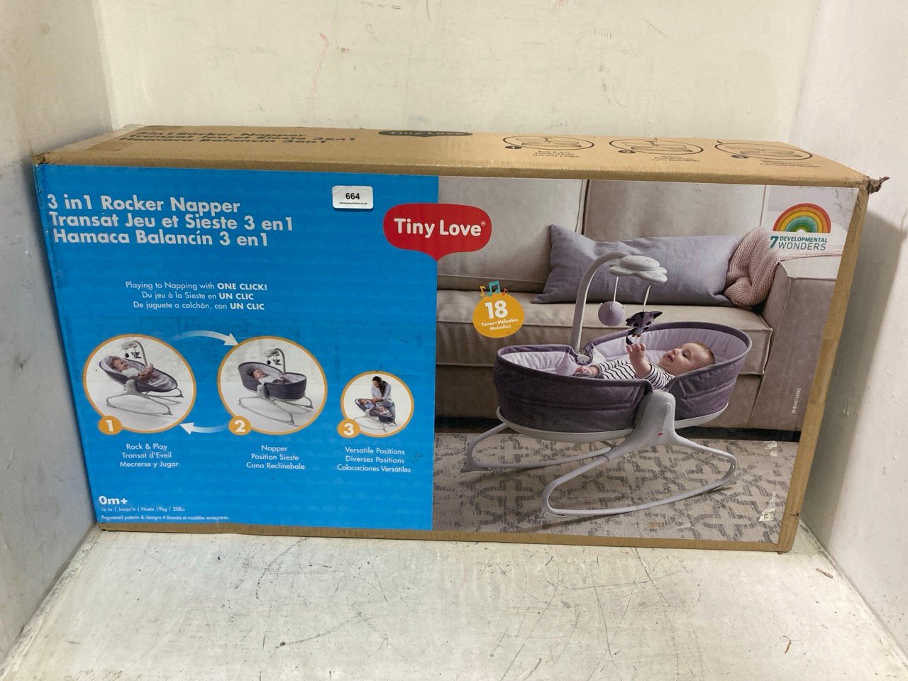 TINY LOVE 3-IN-1 BABY ROCKER & NAPPER