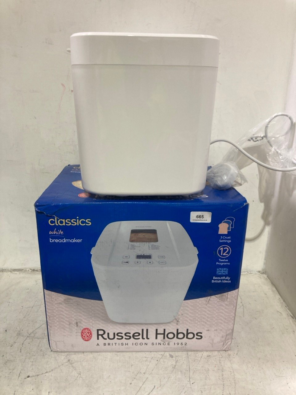 RUSSELL HOBBS CLASSICS WHITE BREADMAKER