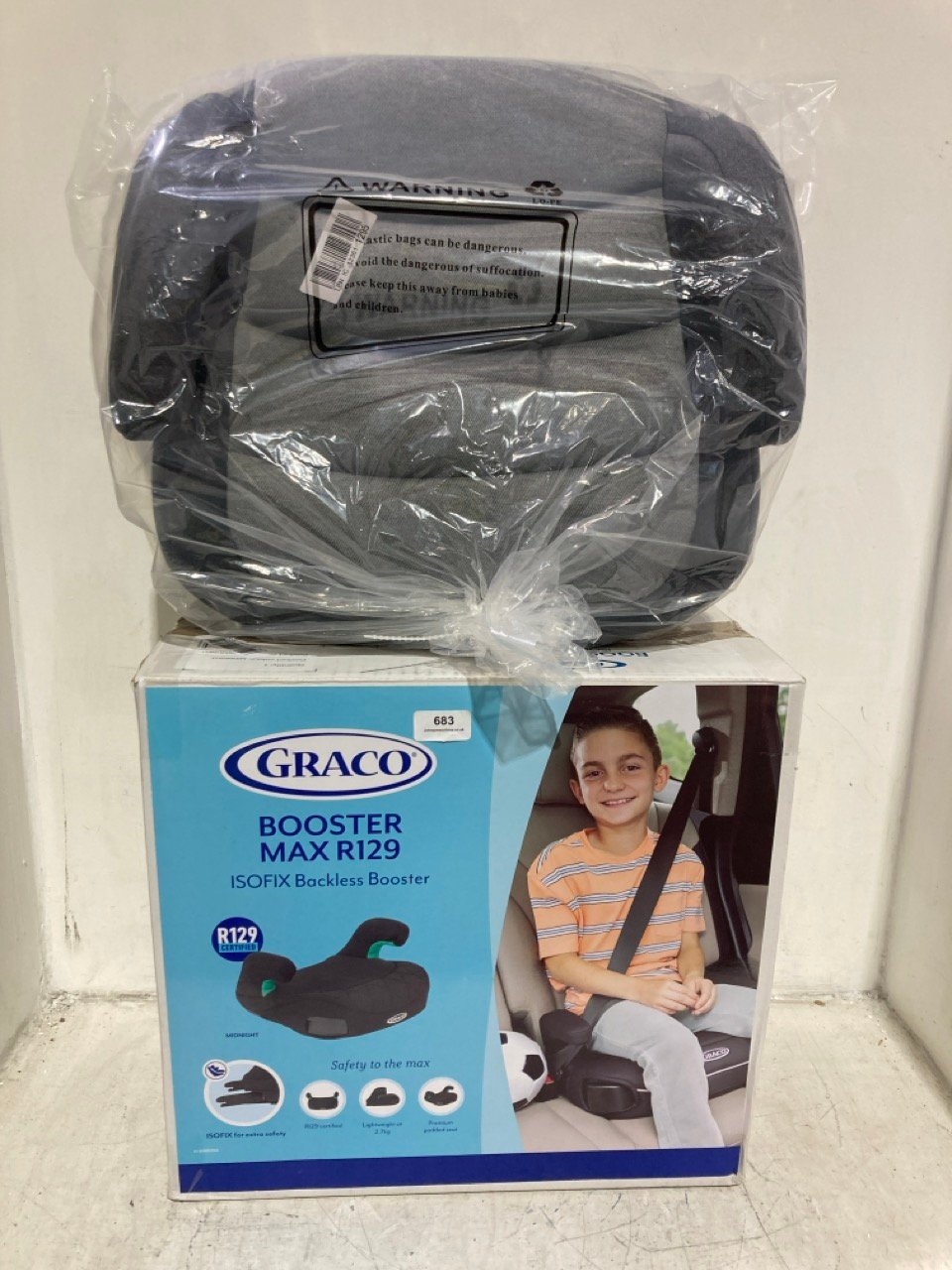 GRACO BOOSTER MAX R129 ISOFIX BACKLESS BOOSTER TO INCLUDE JOVIKIDS OHHO BOOSTER CAR SEAT