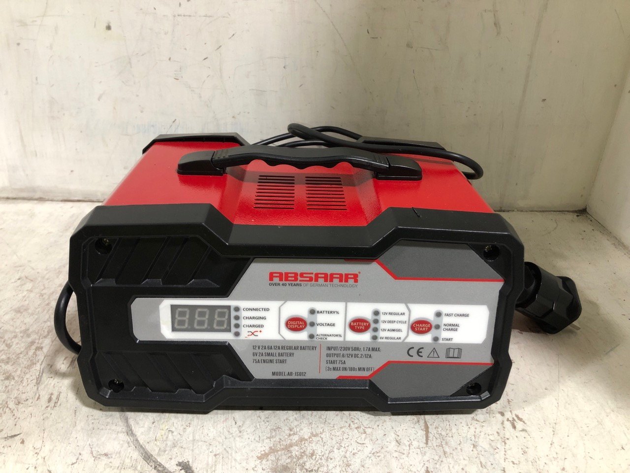 ABSAAR CAR JUMP STARTER BATTERY AB-JS012 - RRP £104