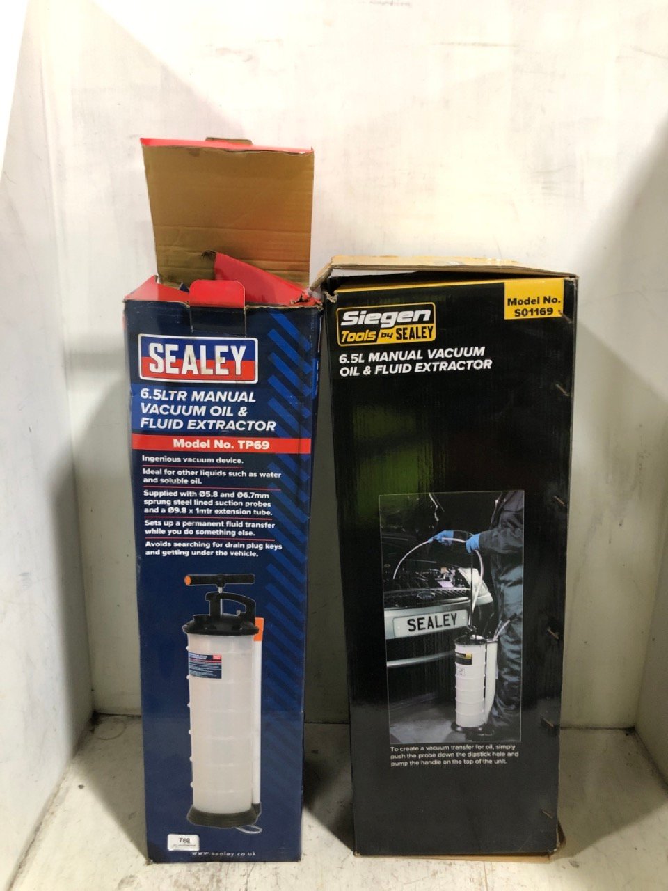 SEALEY 6.5L MANUAL VACUUM OIL & FLUID EXTRACTOR TP69 - RRP £143 TO INCLUDE SIEGEN TOOLS BY SEALEY 6.5L MANUAL VACUUM OIL & FLUID EXTRACTOR PUMP S01169