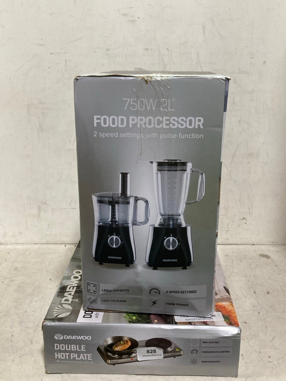 DAEWOO 750W 2L FOOD PROCESSOR TO INCLUDE DAEWOO DOUBLE HOT PLATE