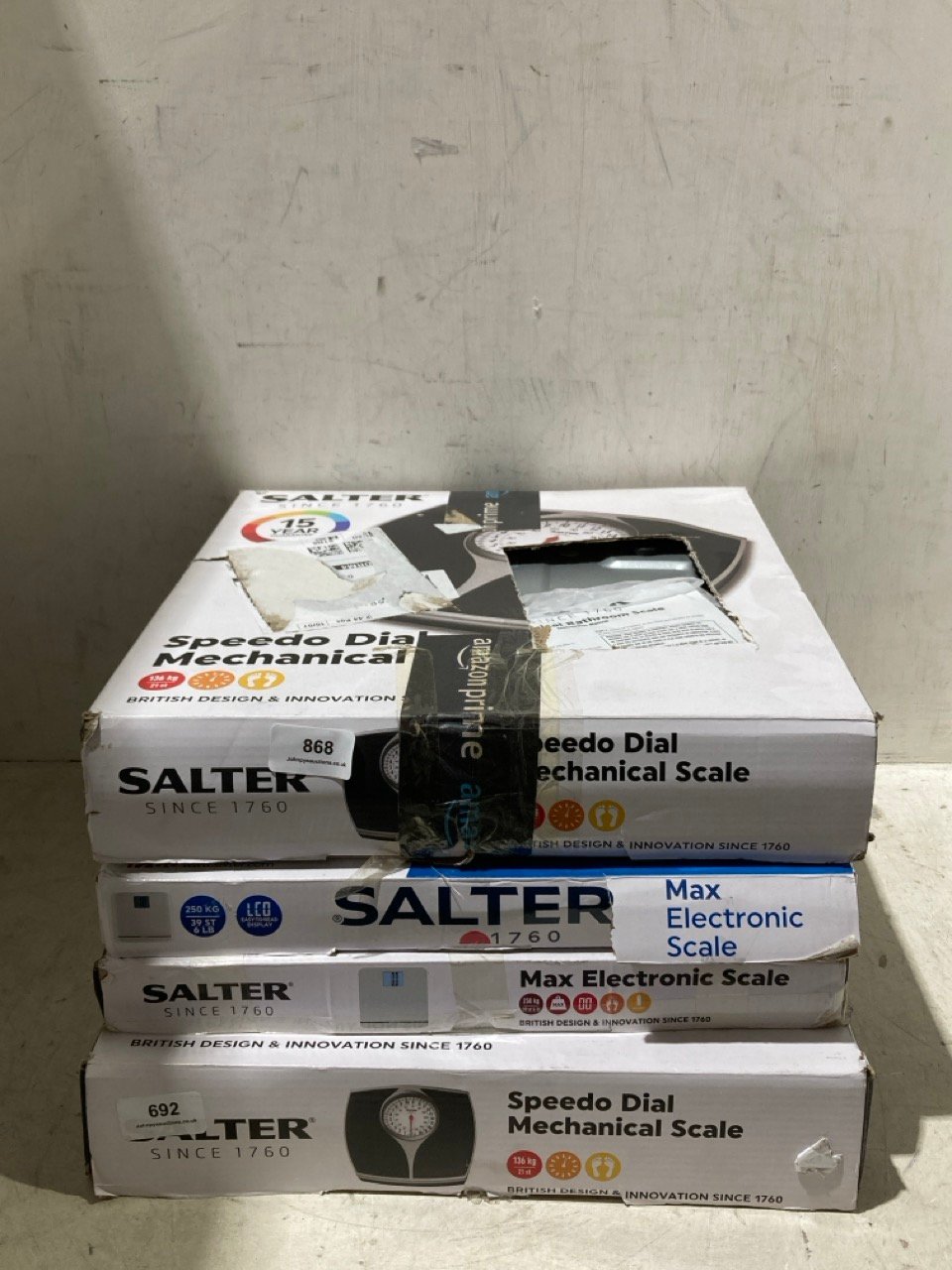 4 X ASSORTED SCALES TO INCLUDE SALTER SPEEDO DIAL MECHANICAL SCALE