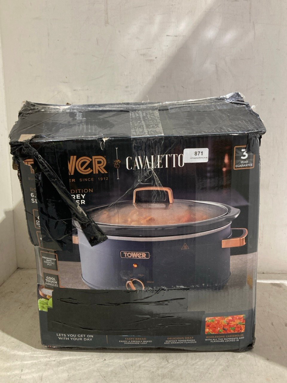 TOWER X CAVALETTO ROSE GOLD EDITION 6.5L GREY SLOW COOKER