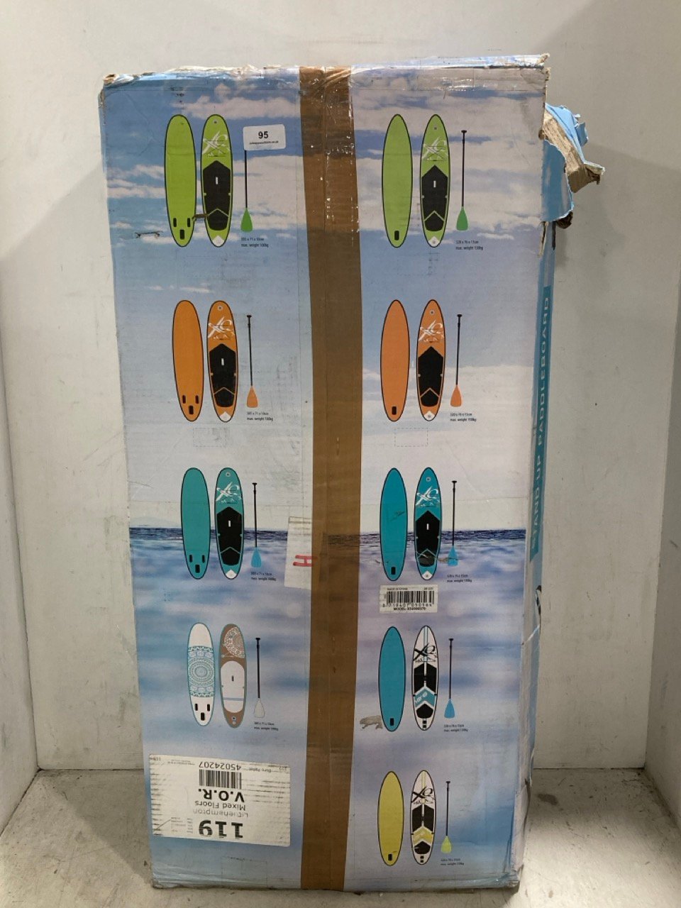 XQ MAX STAND UP INFLATABLE PADDLE BOARD BLUE - RRP £209